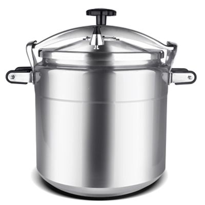 Explosion-Proof High High Pressure Cooking PotCommercial Large Capacity Pressure Cooker Stainless Steel Suitable for Gas Induction CookerSilver-15L