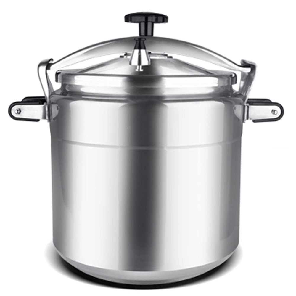 Explosion-Proof High High Pressure Cooking PotCommercial Large Capacity Pressure Cooker Stainless Steel Suitable for Gas Induction CookerSilver-15L