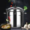 Explosion-Proof High High Pressure Cooking PotCommercial Large Capacity Pressure Cooker Stainless Steel Suitable for Gas Induction CookerSilver-15L view 2