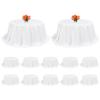 12 Pack White Round Tablecloth 132 Inch Tablecloths,Stain and Wrinkle Resistant Polyester Circle Table Cloth,Washable Fabric White Round Tablecloth for Wedding Banquet Party view 1