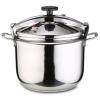 Explosion-Proof High Pressure Cooking Pot,304 Stainless Steel Thicken High Pressure Cooker Induction Cooker Gas Universal for Home Commercial Hotel,Silver-18L view 1
