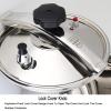 Explosion-Proof High Pressure Cooking Pot,304 Stainless Steel Thicken High Pressure Cooker Induction Cooker Gas Universal for Home Commercial Hotel,Silver-18L view 4