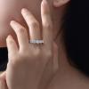 WCB1FPu 2024 New Jewelry Fashion S925 Silver Ring Personalized Ring Women's 5A High Carbon Diamond Ring (8#) view 2
