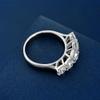 WCB1FPu 2024 New Jewelry Fashion S925 Silver Ring Personalized Ring Women's 5A High Carbon Diamond Ring (8#) view 4