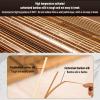 Cooling pad for bed, Foldable Double Sided Bamboo mat for Bed, Folding Smooth Air Conditioning Mat for Bed, Double-Sided Rattan Cooling Mattress Topper, Foldable Rattan Mattress, Double-Sided Use ( Co view 4