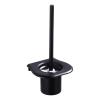 MUYRJLZX Wall Hanging Toilet Brush with Stainless Steel Holder Toilet Brush and Holder Compact Size Toilet Brush and Holder Set, Black view 1