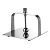Iron Composite Unique Tissue Napkin Holder, Napkin Holder for Table Flat Napkin Dispenser, Stylish Elegant Tissue Napkin Holder, Silver Flat Napkin Holder Stainless Steel Holder(5.4 * 5.9) view 1