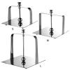 Iron Composite Unique Tissue Napkin Holder, Napkin Holder for Table Flat Napkin Dispenser, Stylish Elegant Tissue Napkin Holder, Silver Flat Napkin Holder Stainless Steel Holder(5.4 * 5.9) view 2