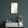 Amanti Art Brown Bathroom Mirror for Over Sink, 30x20 Custom Made Fresco Dark Walnut Rectangle Vanity Mirror, Medium Country Rustic Wood Frame, Hangs Horizonally and Vertically, Wall Decor view 4