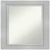 Amanti Art Silver Bathroom Mirror for Over Sink, 34x24 Custom Made Romano Silver Rectangle Vanity Mirror, Medium Casual Wood Frame, Hangs Horizonally and Vertically, Wall Decor view 1