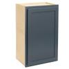 Quicklock RTA (Ready-to-Assemble) 42" Tall Wall Kitchen Cabinets - Shaker Style | 100% Hardwood | Made in America | Soft Close Hardware (Needlepoint Navy, 12''D x 21''W x 42''H) view 1
