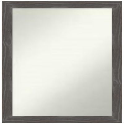 Amanti Art Grey Bathroom Mirror for Over Sink, 30x20 Custom Made Woodridge Rustic Grey Rectangle Vanity Mirror, Medium Country Rustic Wood Frame, Hangs Horizonally and Vertically, Wall Decor