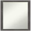 Amanti Art Grey Bathroom Mirror for Over Sink, 30x20 Custom Made Woodridge Rustic Grey Rectangle Vanity Mirror, Medium Country Rustic Wood Frame, Hangs Horizonally and Vertically, Wall Decor view 1