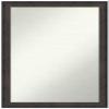 Amanti Art Black Bathroom Mirror for Over Sink, 30x20 Custom Made Dappled Black Brown Narrow Rectangle Vanity Mirror, Medium Modern Wood Frame, Hangs Horizonally and Vertically, Wall Decor view 1