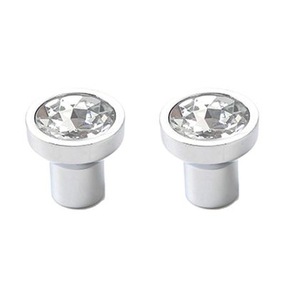 AthuAh Crystal Door knobs, Square Crystal Rhinestone Furniture Door Wardrobe Cupboard Cabinet Drawer Pull Handles Knobs 2pcs (Color : Knobs) (Color : Knobs)