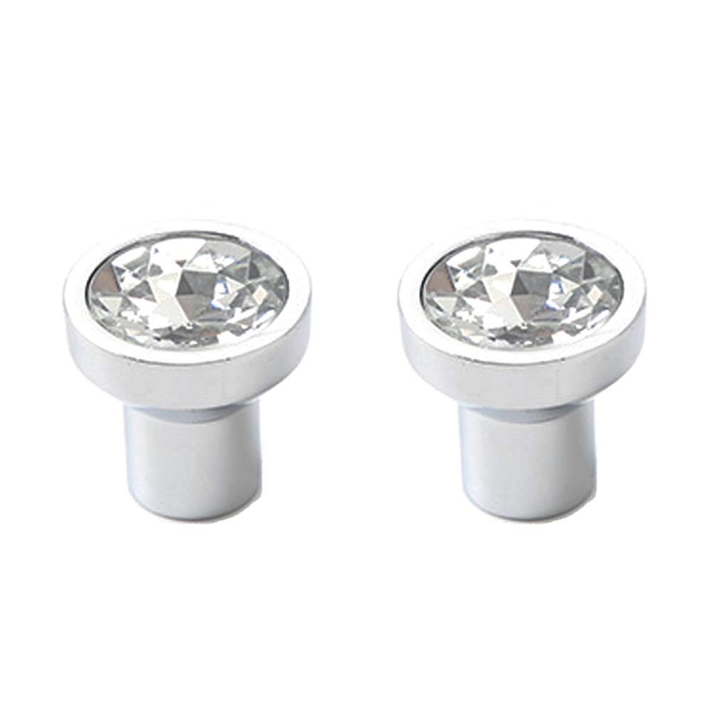 AthuAh Crystal Door knobs, Square Crystal Rhinestone Furniture Door Wardrobe Cupboard Cabinet Drawer Pull Handles Knobs 2pcs (Color : Knobs) (Color : Knobs)