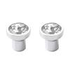 AthuAh Crystal Door knobs, Square Crystal Rhinestone Furniture Door Wardrobe Cupboard Cabinet Drawer Pull Handles Knobs 2pcs (Color : Knobs) (Color : Knobs) view 1