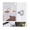 AthuAh Crystal Door knobs, Square Crystal Rhinestone Furniture Door Wardrobe Cupboard Cabinet Drawer Pull Handles Knobs 2pcs (Color : Knobs) (Color : Knobs) view 3