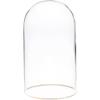 Plymor 4.5" x 8" Glass Display Dome Cloche with Gold Rim (no Base), Pack of 6 view 1