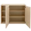 Quicklock RTA (Ready-to-Assemble) | 36" Tall Wall Kitchen Cabinets - Shaker Style | 100% Hardwood | Made in America | Soft Close Hardware (Raw Maple, 12''D x 42''W x 36''H Blind Corner) view 4