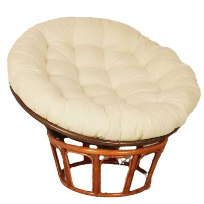 TEEAMONE Papasan Round Chair Cushions, Soft Thick Papasan Armchair Cushion Rattan Armchair Cushion for Outdoor Garden, Balcony and Living Room (Color : Beige, Size : 70x70CM)