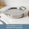 All-Clad D5 5-Ply Brushed Stainless Steel Sauteuse with lid and Strain & Splatter Guard, 4-Quart, Induction, Oven & broiler safe up to 600F, Cookware, Kitchen Essential, Pots and Pans, Silver view 4