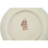Polmedia Polish Pottery Dessert Plate - Red Flower Lattice Pattern Handmade in Boleslawiec Poland by Ceramika Dalia + Certificate of Authenticity view 4