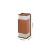 LUNIZ Outdoor Garbage Can Hotel Shopping Mall Stainless Steel Garbage Can Elevator Lobby Office Building with Extinguish Ashtray Square Ashtray Outside Trash Bin (Size : B) view 2