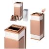 LUNIZ Outdoor Garbage Can Hotel Shopping Mall Stainless Steel Garbage Can Elevator Lobby Office Building with Extinguish Ashtray Square Ashtray Outside Trash Bin (Size : B) view 3