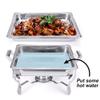 6L Square Buffet Stove Chafing Dish Caterer Food Warmer with Burner Tray, for Wedding Party view 4