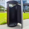 LUNIZ Outdoor Garbage Can Outdoor Fruit Bin Outdoor Classified Waste Bins Stainless Steel Fruit Shell Bins Landscape Villa Waste Bins Outside Trash Bin view 3