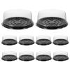 Cabilock 10pcs Cake Display Box for Round Cakes Birthday Packing Box for Parties Easy to Use for Celebrations view 1