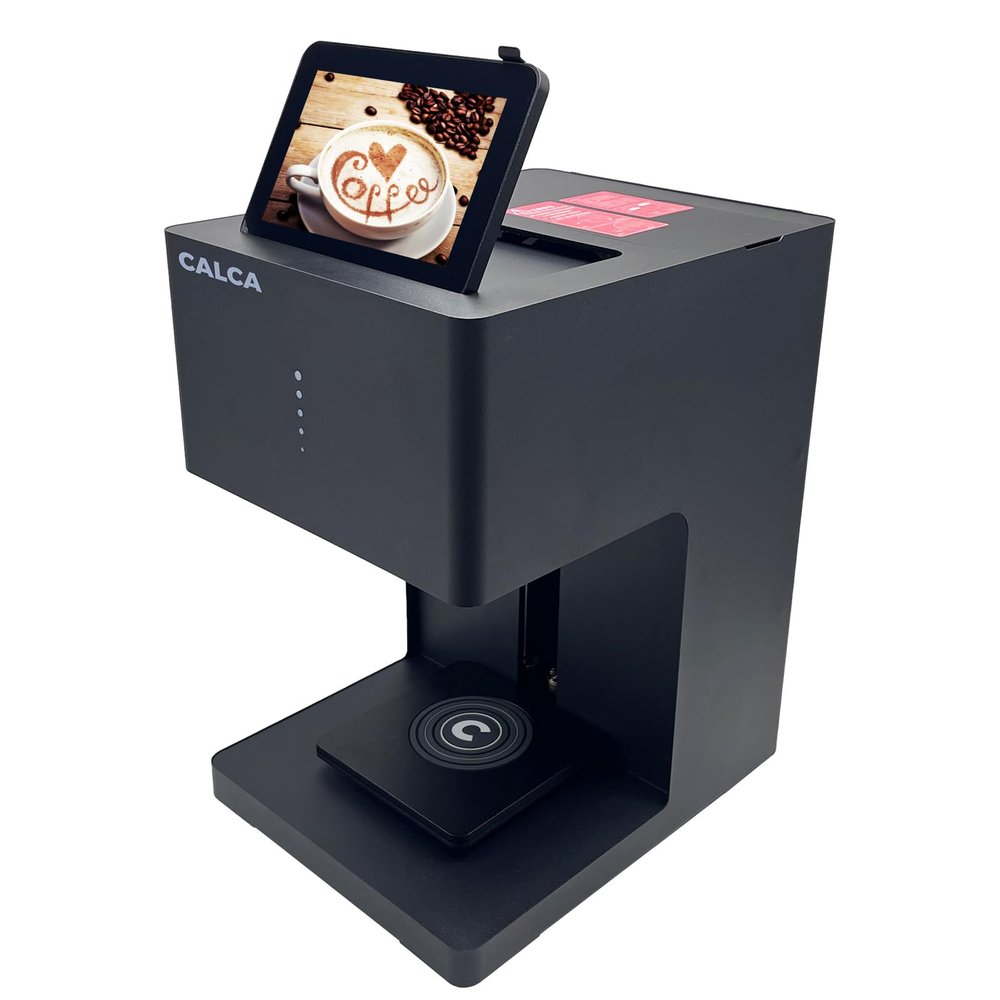 CALCA Coffee Latte Art Printer WiFi Latte Art Coffee Printer Machine Photo Pictures Patterns Text Logo DIY Printing Decoration Maker for Coffee Dessert Cake Cookies (Black)