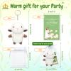 HyDren 12 Set Easter Plush Keychain Gifts 4.72 Inch Cute Stuffed Animal Pray Cards with Organza Bags for Baptism Jesus Gifts Easter Party Favors(Sheep) view 2
