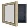 INTRIXX 22x30 Inch Bathroom Wall Mounted Retro Medicine Cabinet with Shelves and Mirror Organizer Waterproof Lightweight Durable Metal Glass for Bathroom, YX-336 view 1