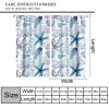 Blue Ocean Beach Decor Bedrooms CurtainsNautical Coastal Fish Beachy Summer Animal Seashell Kids Theme Bedroom Living Room Window Drapes 84" W X 84" L view 2