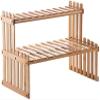 RhLLvJ 2 Layer Storage Rack, Kitchen Spice Jar, Seasoning Bottle, Decoration Organizer Shelf, Home Shelf, Desk with Side Bracket view 1
