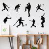 WOYINIS Removable Baseball Player Silhouette Wall Decals Baseball Sports Wall Stickers Peel & Stick Boys Teens Bedroom Nursery Playroom Classroom Wall Decor view 2