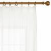 DotheDrape Pinch Pleat Sheer Curtain 40 Width 96 Inch Long for Living Room, Sliding Door, 1 Panel, Cream White view 2