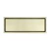 UUNVTOSU Linear Shower Drain Hidden Brushed Gold Floor Drain 304 Stainless Steel Rectangle Shower Floor Drain with Tile Insert Grate Bathroom Shower Waste Drain,11.8'' x 4.3'' Sinks view 2