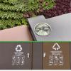 LUNIZ Outdoor Garbage Can Outdoor Stainless Steel Classified Trash Cans Property Outdoor Trash Cans Scenic Spot Trash Cans Outside Trash Bin (Size : Gray) view 3