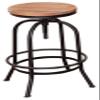 Barstools Vintage Industrial Bar Stools Swivel Lift Chairs Pub Dining Chair with Footrest Swivel Lift Chairs Height Adjustable Furnitere view 1
