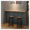 Barstools Vintage Industrial Bar Stools Swivel Lift Chairs Pub Dining Chair with Footrest Swivel Lift Chairs Height Adjustable Furnitere view 4