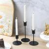 Anndason Set of 6 Black Candlestick Holders - Decorative for Home Decor, Wedding, Dining, Party, Anniversary view 2