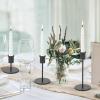 Anndason Set of 6 Black Candlestick Holders - Decorative for Home Decor, Wedding, Dining, Party, Anniversary view 4