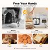 Commercial Food Mixer, 2 Speeds Electric Intelligent Mixer 10L Pizza Dough Machine 750W Flour Mixer Kitchen Kneading Machine for Domestic Commercial view 2