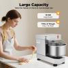 Commercial Food Mixer, 2 Speeds Electric Intelligent Mixer 10L Pizza Dough Machine 750W Flour Mixer Kitchen Kneading Machine for Domestic Commercial view 3
