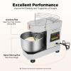 Commercial Food Mixer, 2 Speeds Electric Intelligent Mixer 10L Pizza Dough Machine 750W Flour Mixer Kitchen Kneading Machine for Domestic Commercial view 4