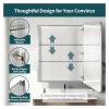 INTRIXX Aluminum Mirror Cabinet 24x30 Inch with Adjustable Shelves Bathroom Medicine Cabinet Surface Mount Elegant Design for Bathroom, YX-336 view 4