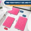 OLANLY Bathroom Rugs 24x16, Extra Soft Absorbent Chenille Bath Rugs, Rubber Backing Quick Dry, Machine Washable Bath Mats for Bathroom Floor, Tub and Shower, Home Decor Accessories, Hot Pink view 2
